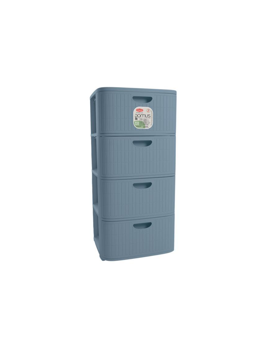 4-DRAWER CHEST OF DRAWERS BLUE cm 40x40x80h