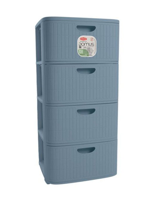 CASSETTIERA 4 CASSETTI BLUE  cm 40x40x80h