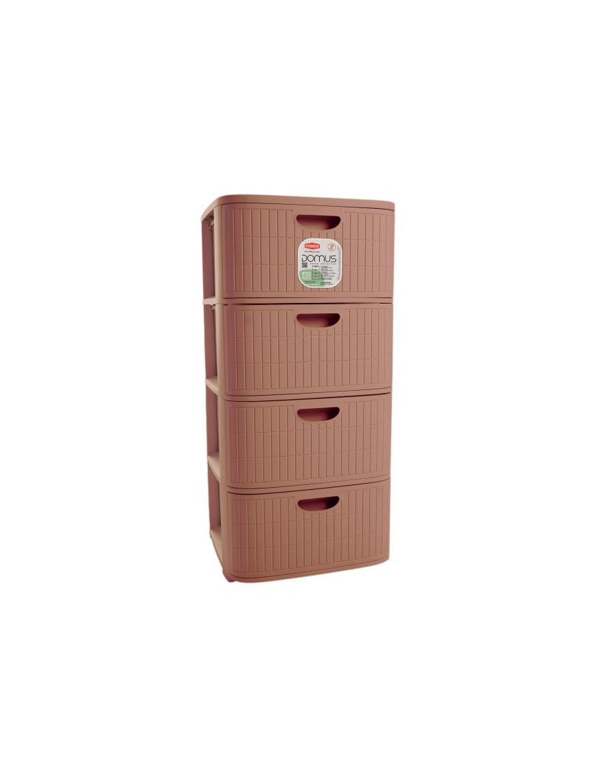 CASSETTIERA 4 CASSETTI MOCHA  cm 40x40x80h