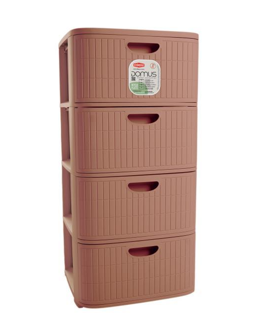 CASSETTIERA 4 CASSETTI MOCHA  cm 40x40x80h