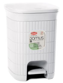 PATTUMIERA 20 lt BIANCO 31x27x38h cm