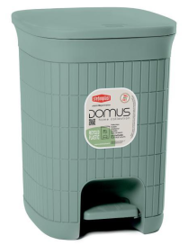 PATTUMIERA 20 lt  GREEN TEA 31x27x38h cm