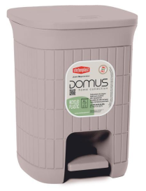 PATTUMIERA  6 lt BEIGE 20,5x20,5x28h cm