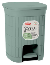 PATTUMIERA  6 lt  GREEN TEA 20,5x20,5x28h cm