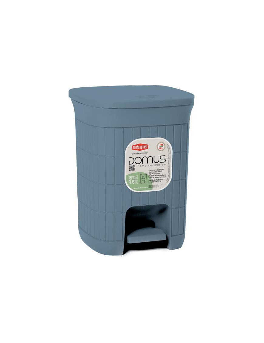 PATTUMIERA  6 lt BLUE 20,5x20,5x28h cm