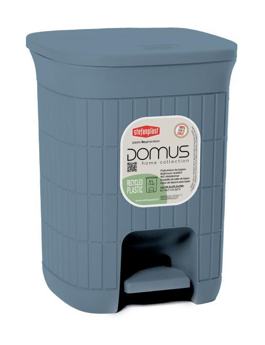 PATTUMIERA  6 lt BLUE 20,5x20,5x28h cm