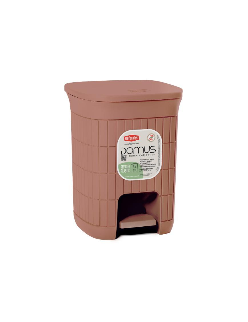 PATTUMIERA  6 lt MOCHA 20,5x20,5x28h cm