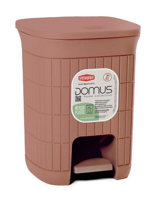 PATTUMIERA  6 lt MOCHA 20,5x20,5x28h cm