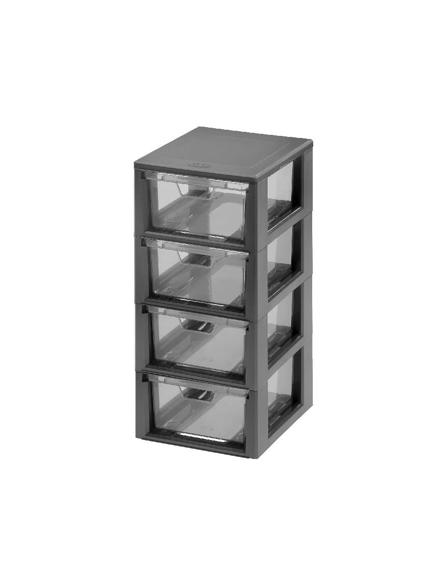 MICRO LINE 4-DRAWER CHEST OF DRAWERS, GRAPHITE