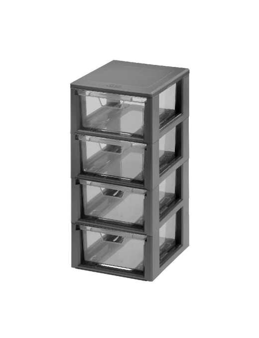 CASSETTIERA LINEA MICRO 4CASSETTI GRAFITE