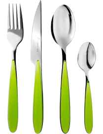SERVIZIO POSATE 24pezzi  ELEGANCE VERDE