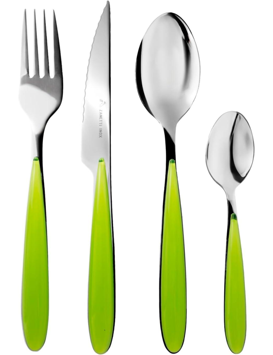 SERVIZIO POSATE 24pezzi  ELEGANCE VERDE