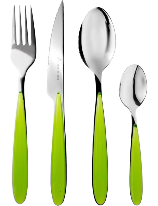 SERVIZIO POSATE 24pezzi  ELEGANCE VERDE