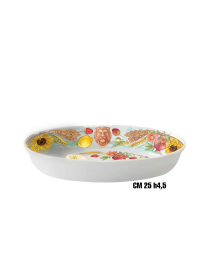 L.TERRACOTTA OVAL TRAY 25cm