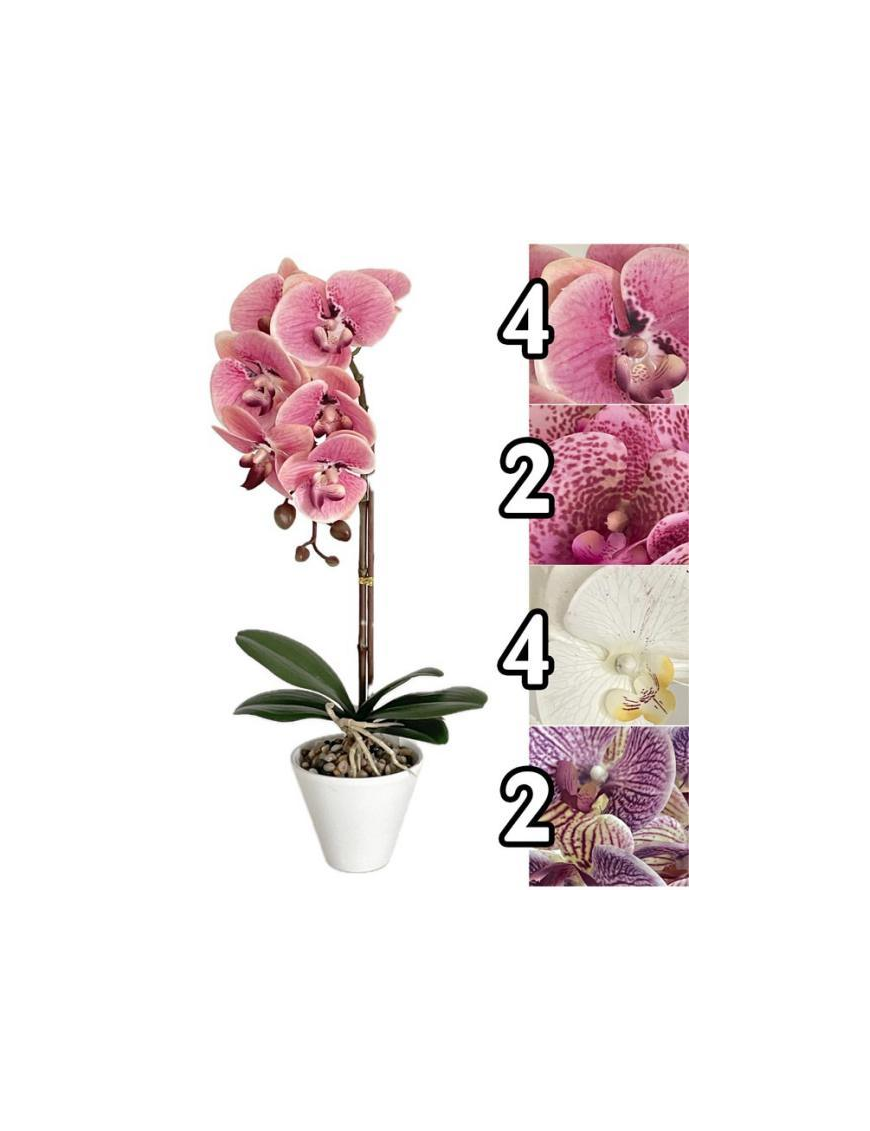 PIANTA ARTIFICIALE  ORCHIDEA NOBLE 44cm