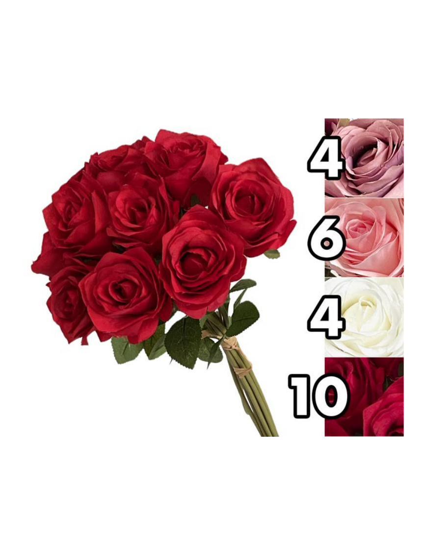 BOUQUET OF ROSES 10 FLOWERS 41cm