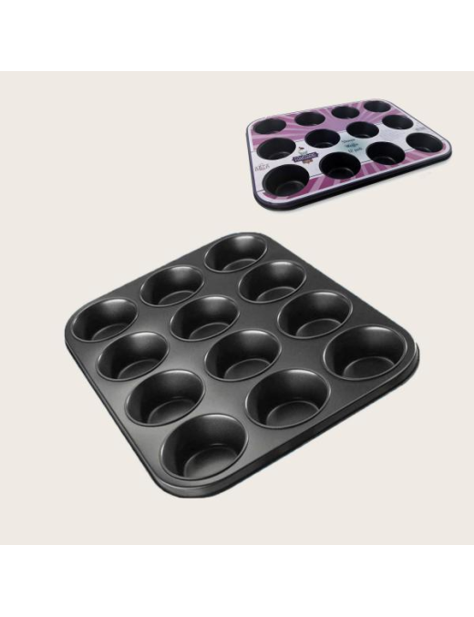 MUFFIN MOLD 12 PLACES 35x26x3 CENTIMETERS