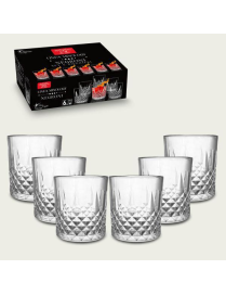 BICCHIERI VETRO 6 PEZZI NEGRONI 33 CENTILITRI