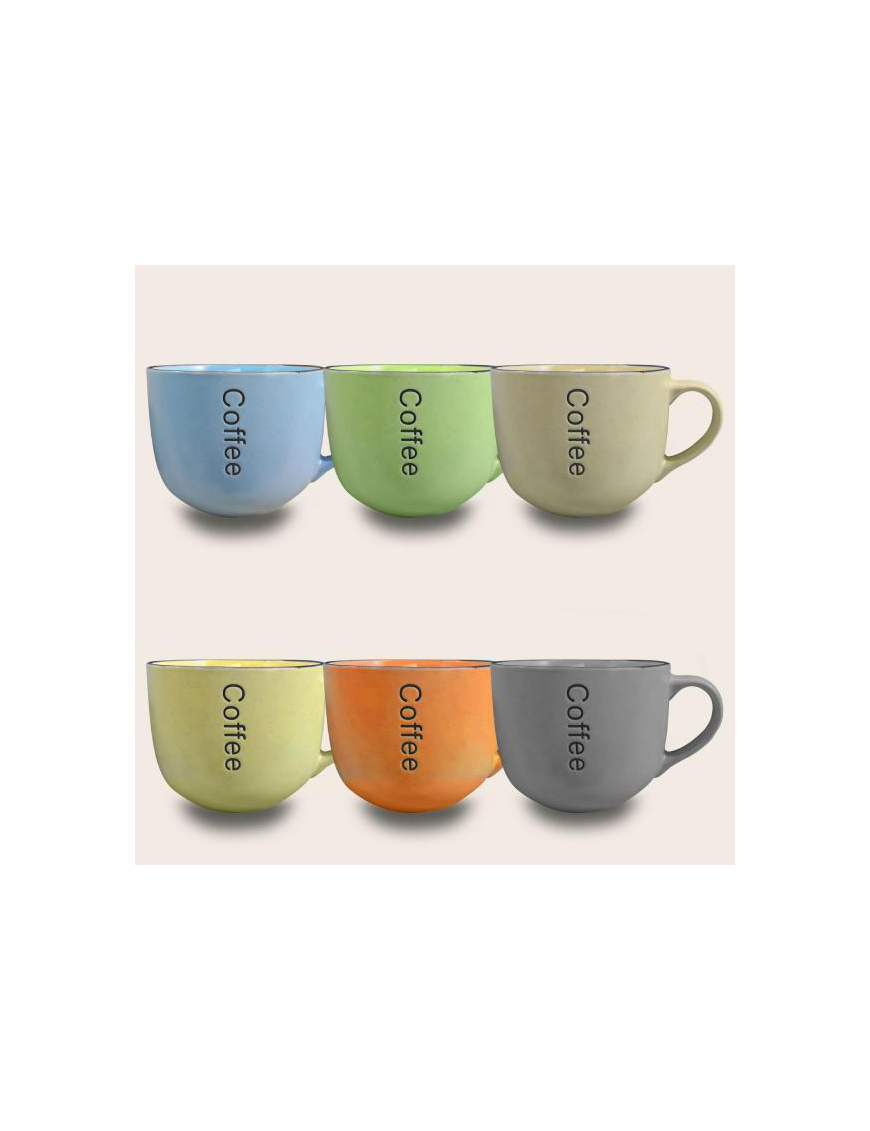 TAZZA JUMBO COLORI ASSORTITI DIAMETRO 11cm H 9cm