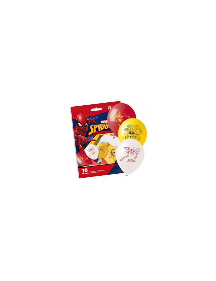SPIDERMAN PALLONCINI 10 PEZZI