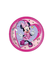 MINNIE PLATES 20 CENTIMETERS 8 PIECES