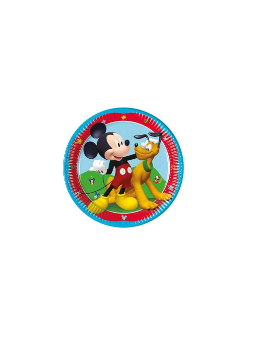 MICKEY PLATES 20 CENTIMETERS 8 PIECES