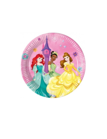 PRINCESS PLATES 20 CENTIMETERS 8 PIECES