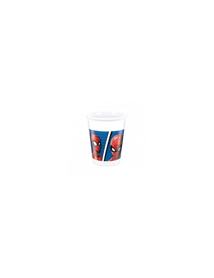 SPIDERMAN BICCHIERI 200 MILLILITRI 8 PEZZI