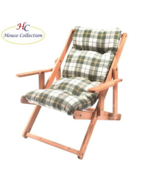 POLTRONA COMODONE CON 3 POSIZIONI, COLORE VERDE E BIANCO