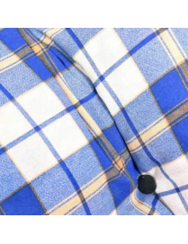 POLTRONA COMODONE CON 3 POSIZIONI, COLORE BLU E BIANCO