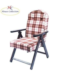 POLTRONA SIENA MOLISANA IN LEGNO NOCE, COLORE MARRONE E BIANCO