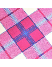 POLTRONA SIENA MOLISANA IN LEGNO NOCE, COLORE ROSSO E BIANCO
