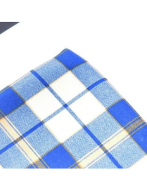 POLTRONA SIENA MOLISANA IN LEGNO NOCE, COLORE BLU E BIANCO