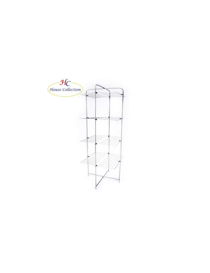 STENDIBIANCHERIA VERTICALE DA PAVIMENTO IN ACCIAIO AURA 40 175x68x68 CENTIMETRI