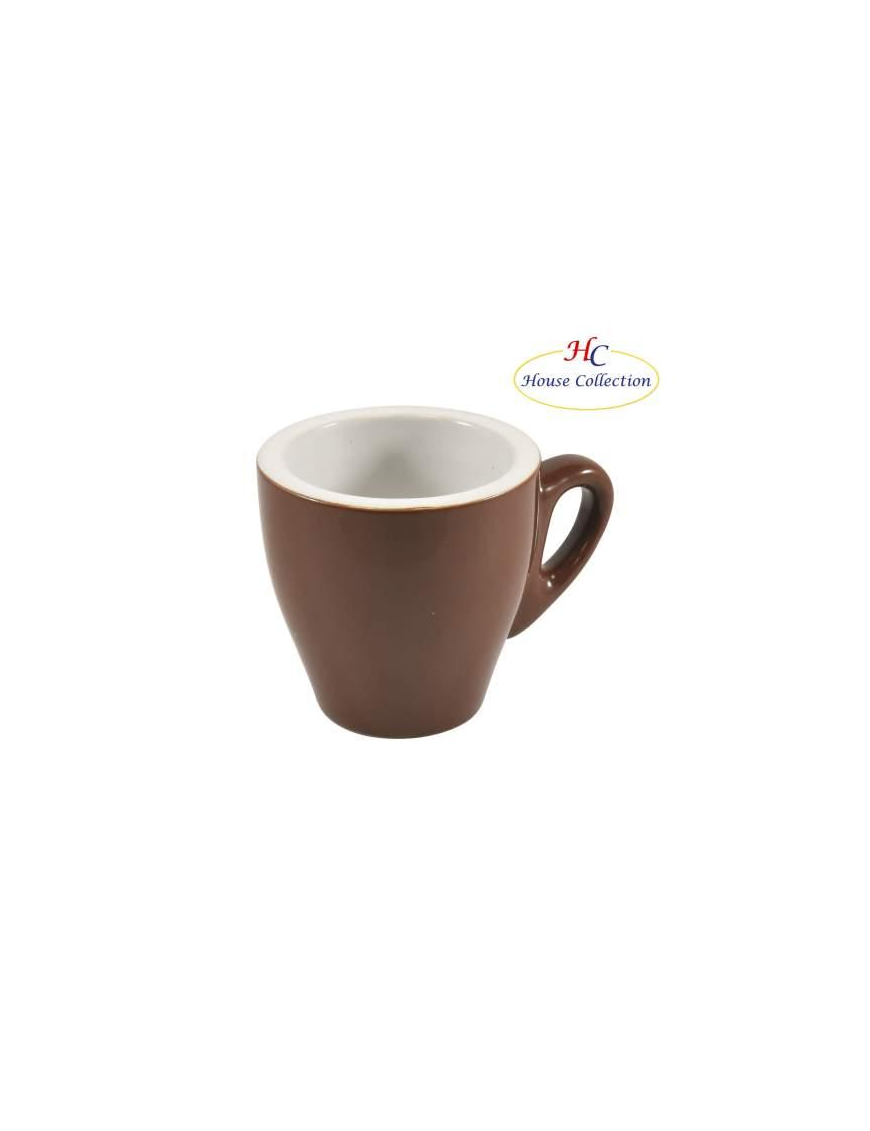 NAPLES COFFEE CUPS 6 PIECES BROWN