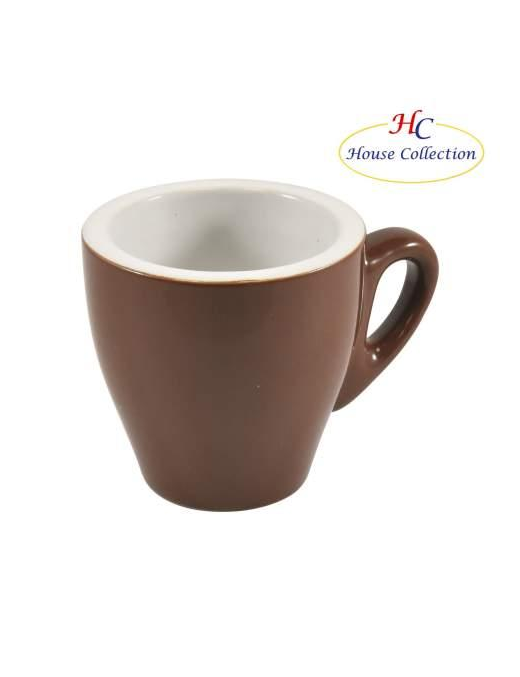 NAPLES COFFEE CUPS 6 PIECES BROWN