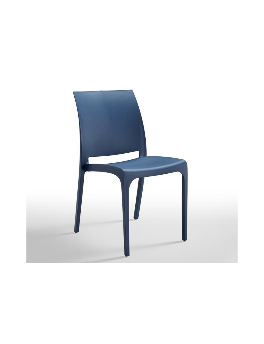 VOLGA CHAIR WITHOUT ARMRESTS MIAMI BLUE 54X46X80cm