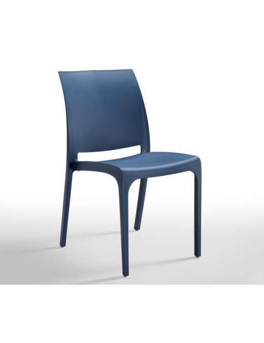 VOLGA CHAIR WITHOUT ARMRESTS MIAMI BLUE 54X46X80cm