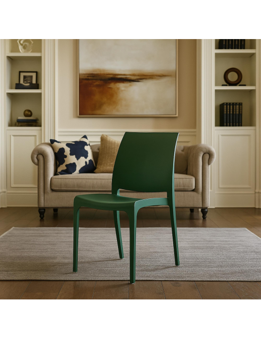 VOLGA CHAIR WITHOUT ARMRESTS PINE GREEN 54X46X80cm