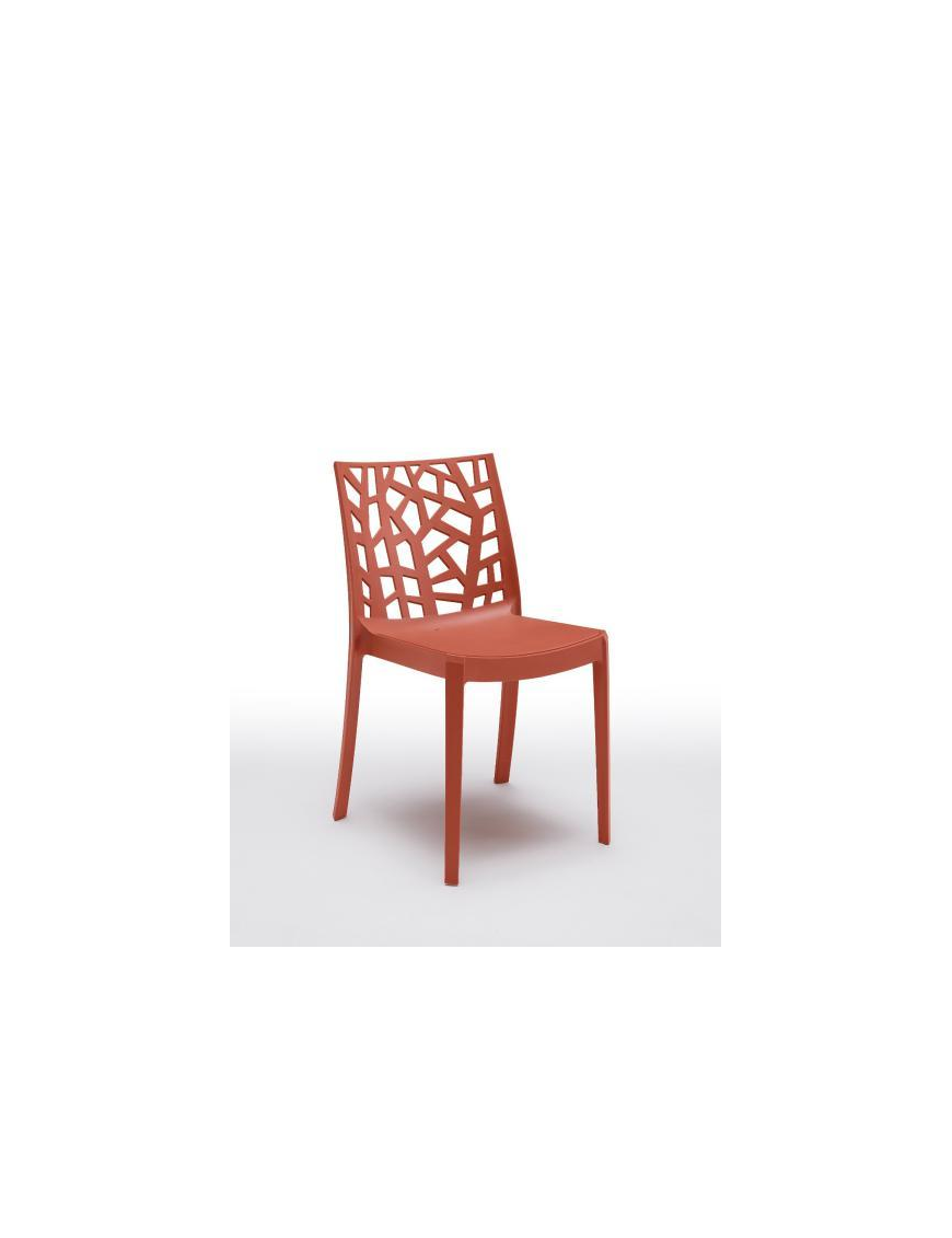 MATRIX CHAIR WITHOUT ARMRESTS BRICK RED 55x47x82cm