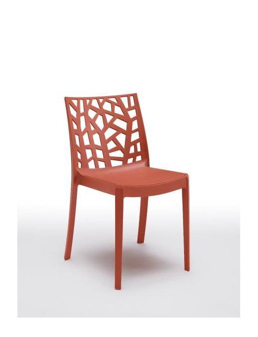 MATRIX CHAIR WITHOUT ARMRESTS BRICK RED 55x47x82cm