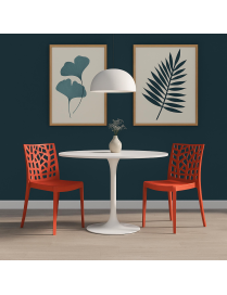 MATRIX CHAIR WITHOUT ARMRESTS BRICK RED 55x47x82cm