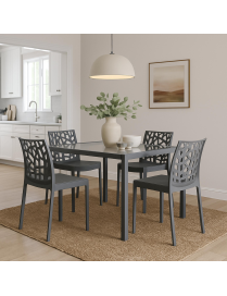 SEDIA MATRIX SENZA BRACCIOLI GRIGIO CHIARO 55x47x82cm