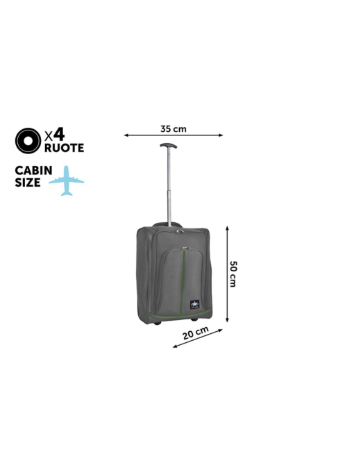 TROLLEY COURMAYER GRIGIO 35x20x50