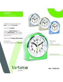 ROUND STEP QUARTZ ALARM