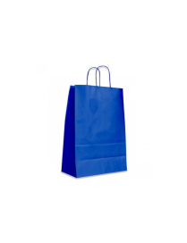 SHOPPER BLU ELETTRICO  18+8x24 20gr