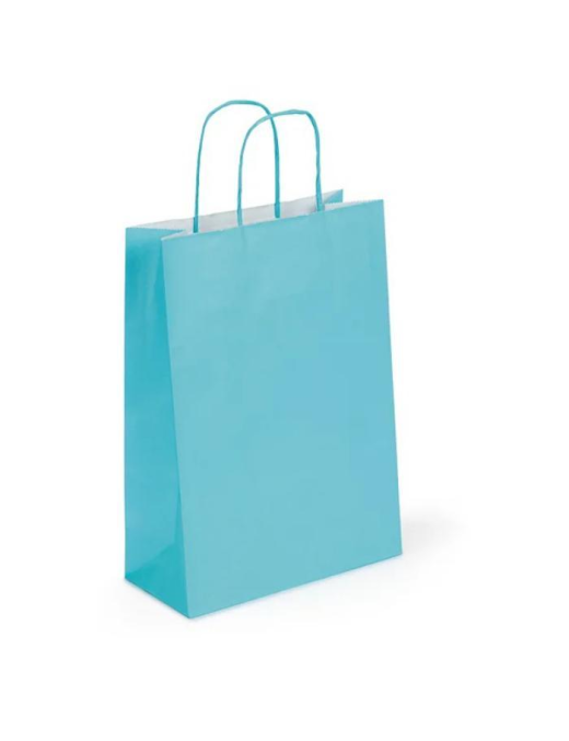 SHOPPER TURCHESE 22+10x29cm 25gr