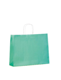 SHOPPER ITALY WATER GREEN 55+15x39
