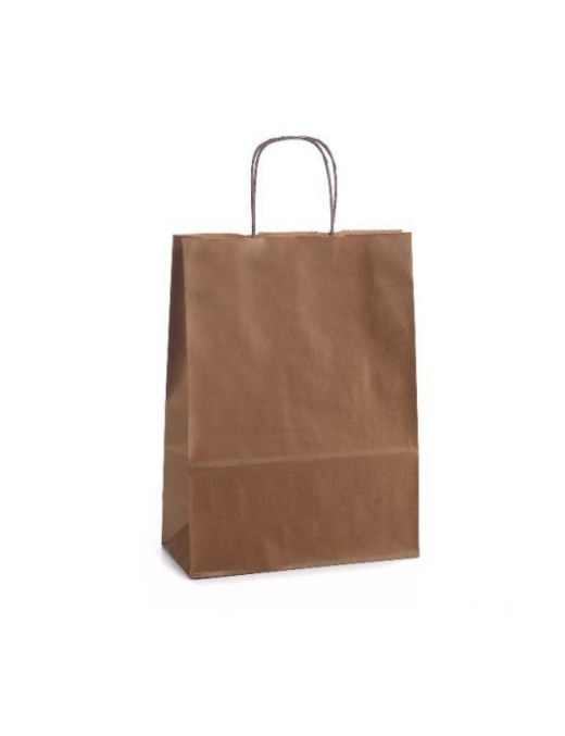 SHOPPER MARRONE 22+10x29 25gr