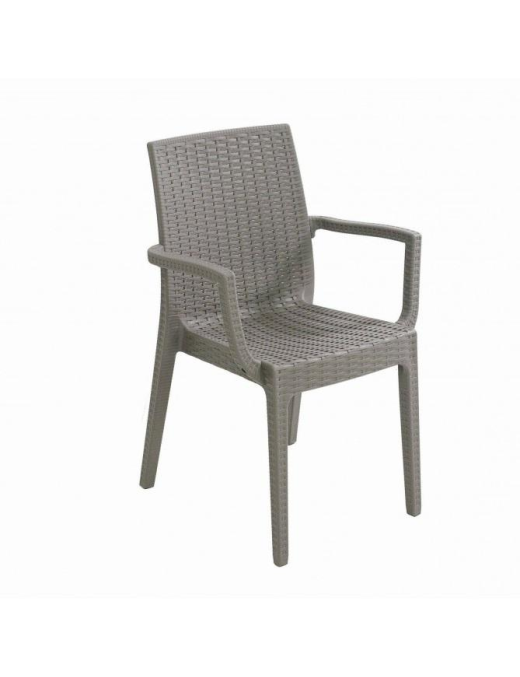 RATTAN LINE TORTORA DAFNE CHAIR WITH ARMRESTS 55x54 CENTIMETERS